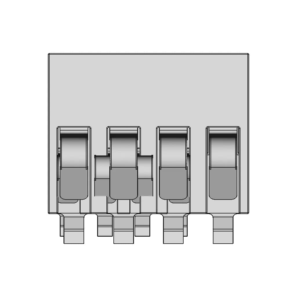 CAD Model of Battery Connector 4 Way for Engineering Projects_0_0_degree_snapshot