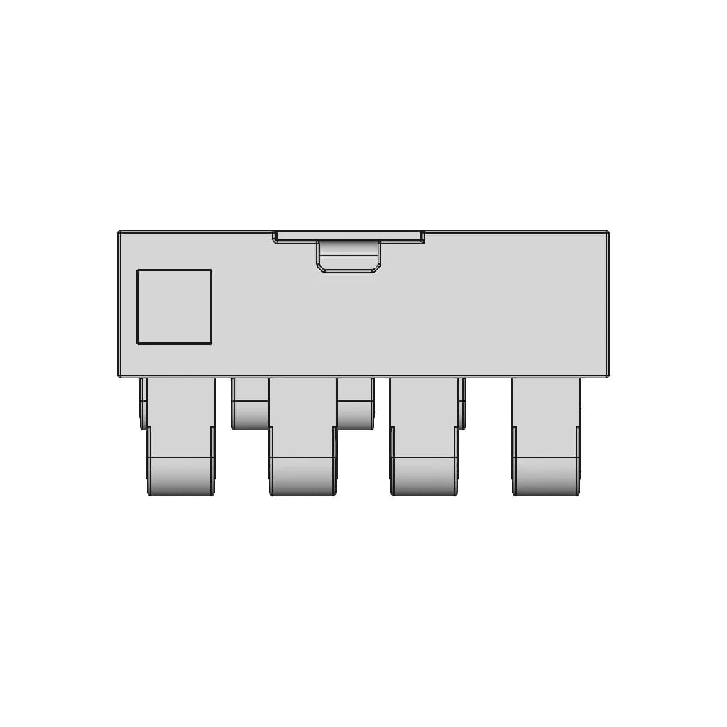CAD Model of Battery Connector 4 Way for Engineering Projects_270_0_degree_snapshot