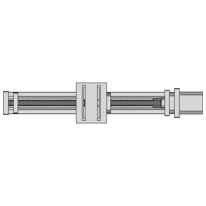CAD Model of Linear Guide Actuator for Engineering Projects