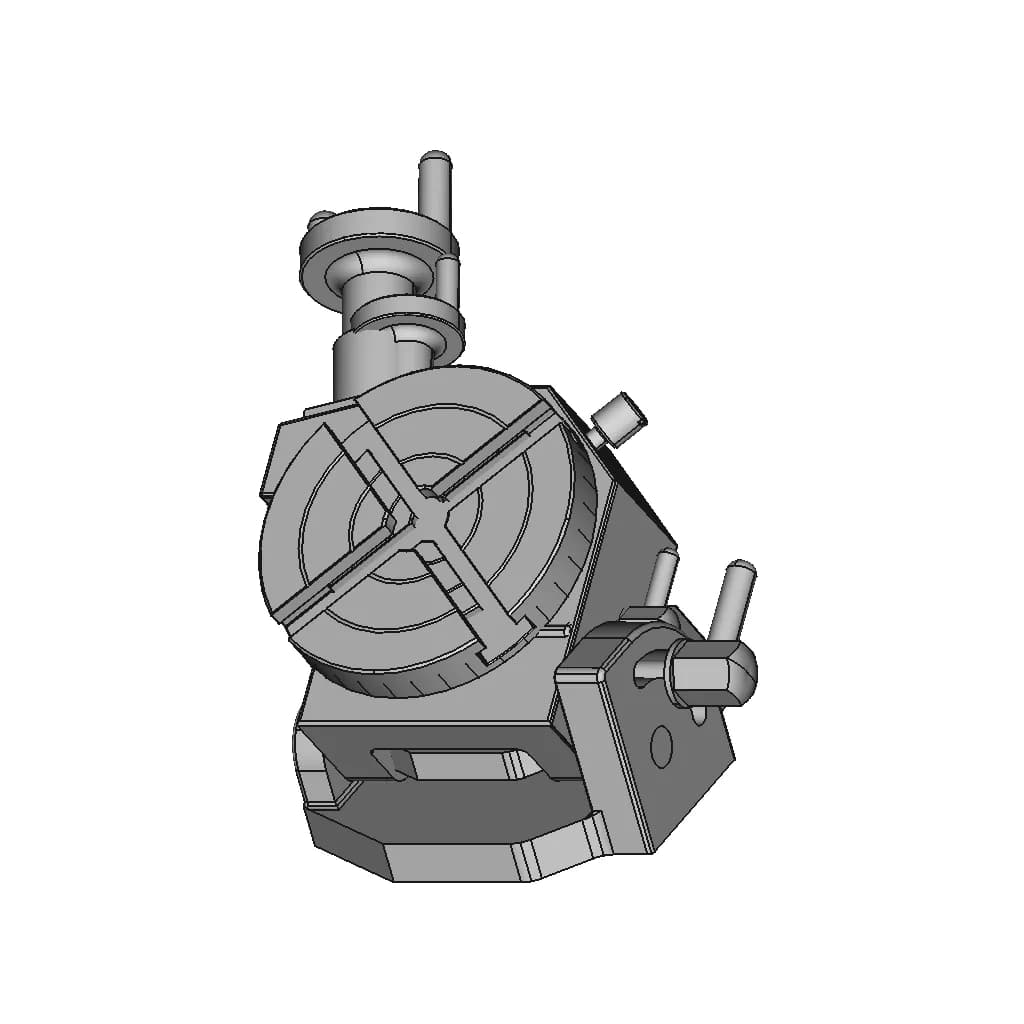 CAD Model of 3 Inch Rotary Table for Engineering Projects_60_30_degree_snapshot