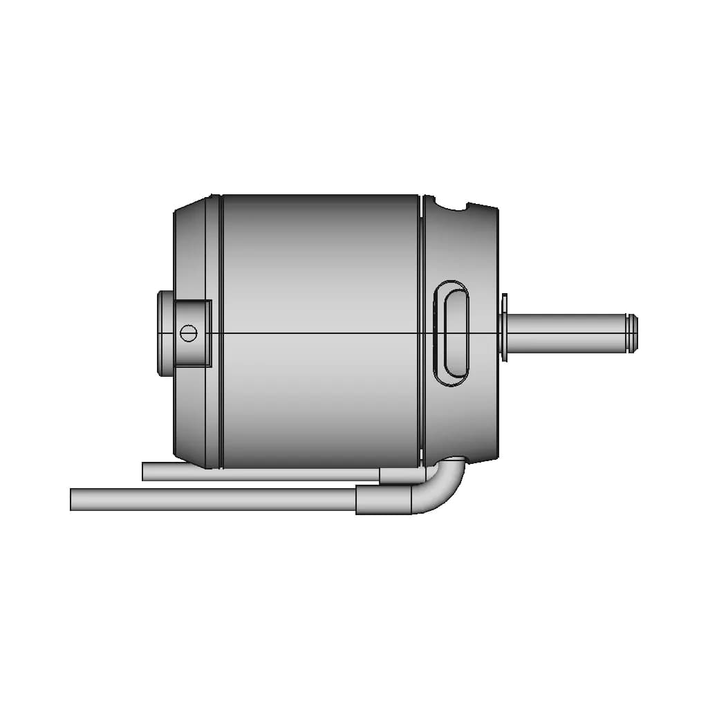 CAD Model of Brushless Dc Motor 3542 920Kv for Engineering Projects_270_0_degree_snapshot