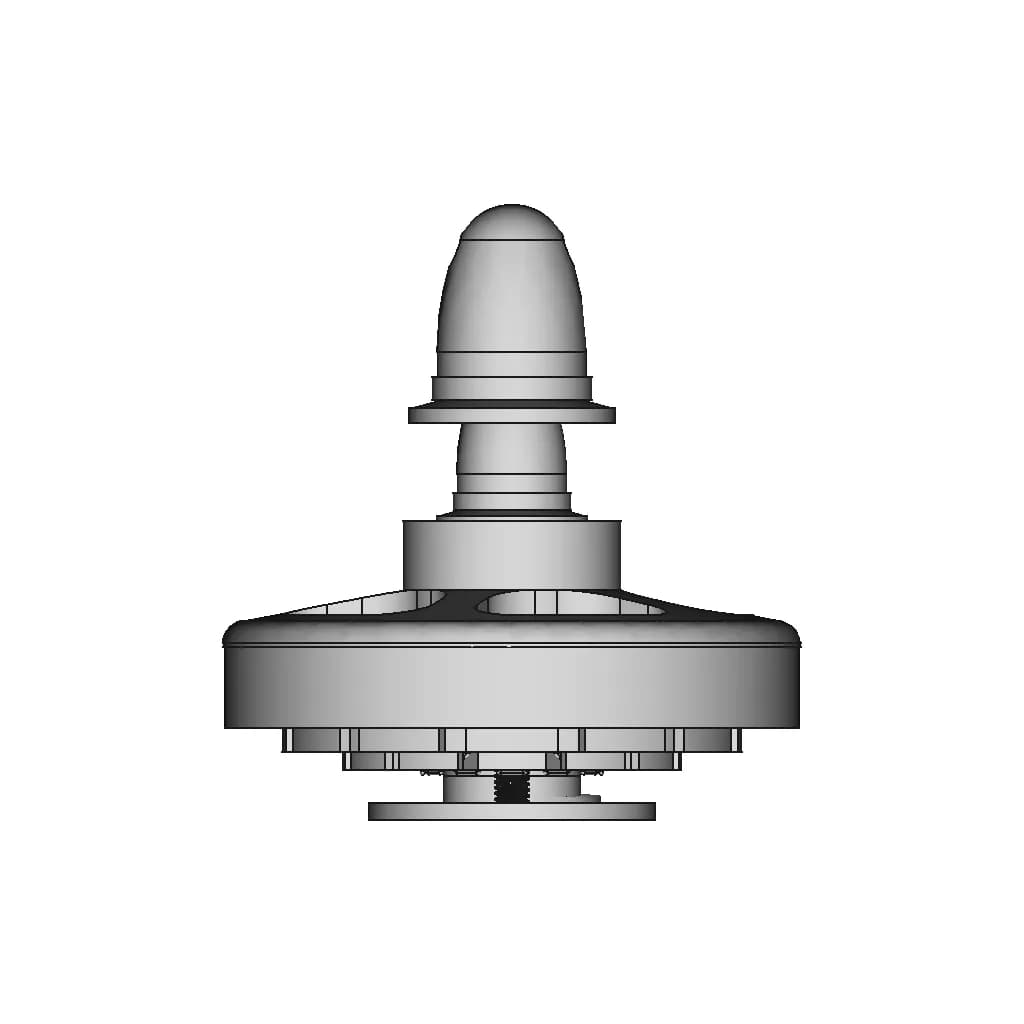 CAD Model of 5010 Brushless Dc Motor 750Kv for Engineering Projects_0_90_degree_snapshot