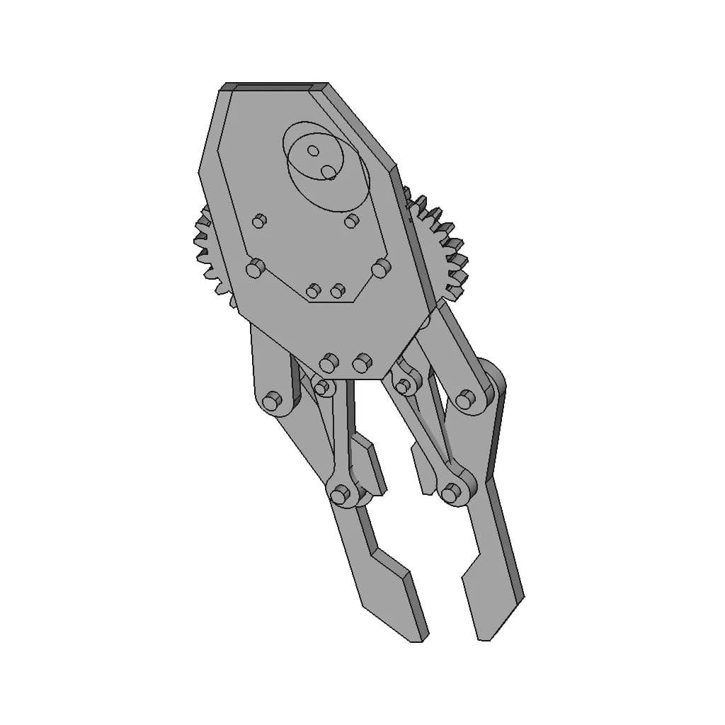 CAD Model of Servo Robotic Gripper for Engineering Projects_60_30_degree_snapshot