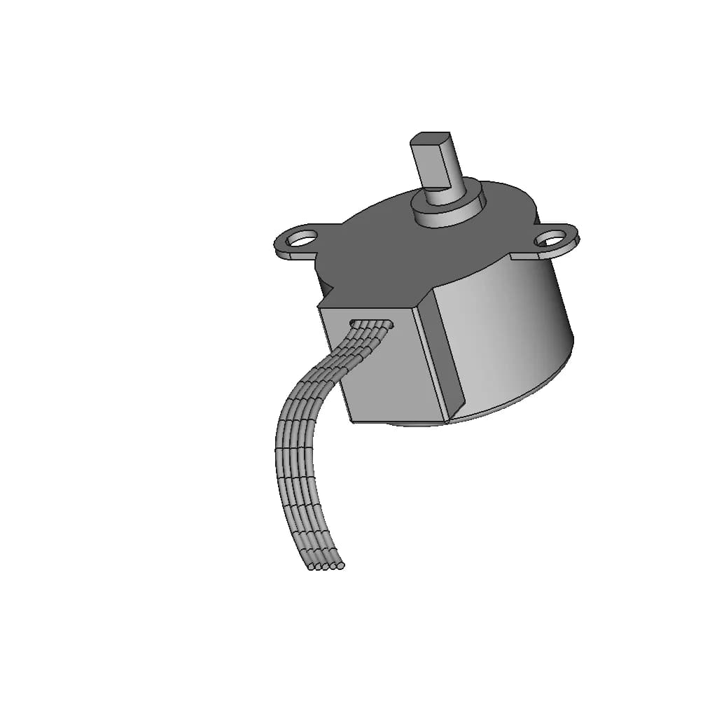 CAD Model of Stepper Motor 1Pc for Engineering Projects_60_30_degree_snapshot