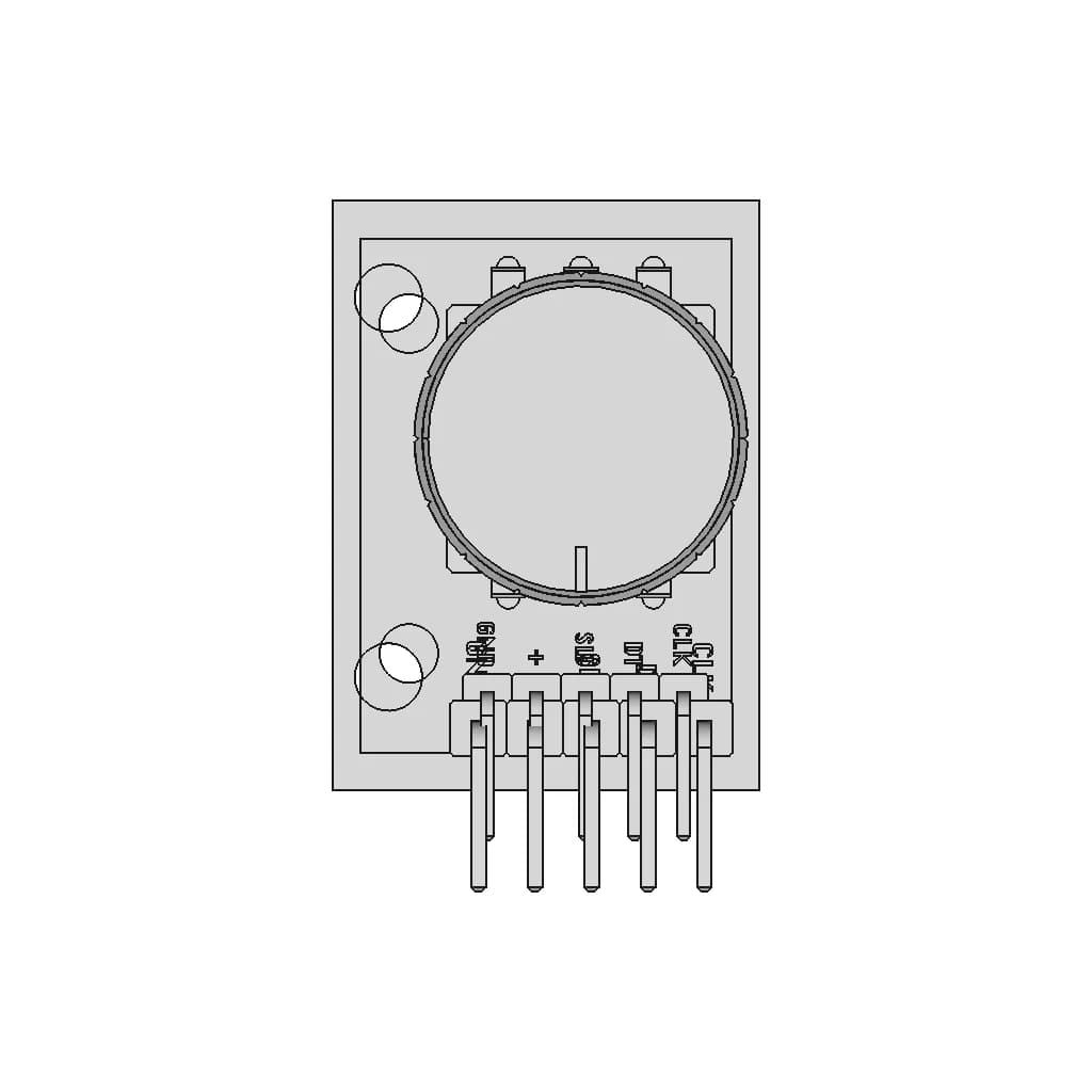 CAD Model of Rotary Encoder - Ky-040 for Engineering Projects_0_0_degree_snapshot