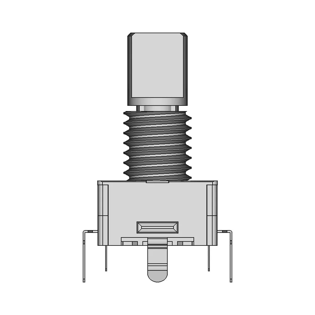 CAD Model of Rotary Encoder  for Engineering Projects_0_270_degree_snapshot