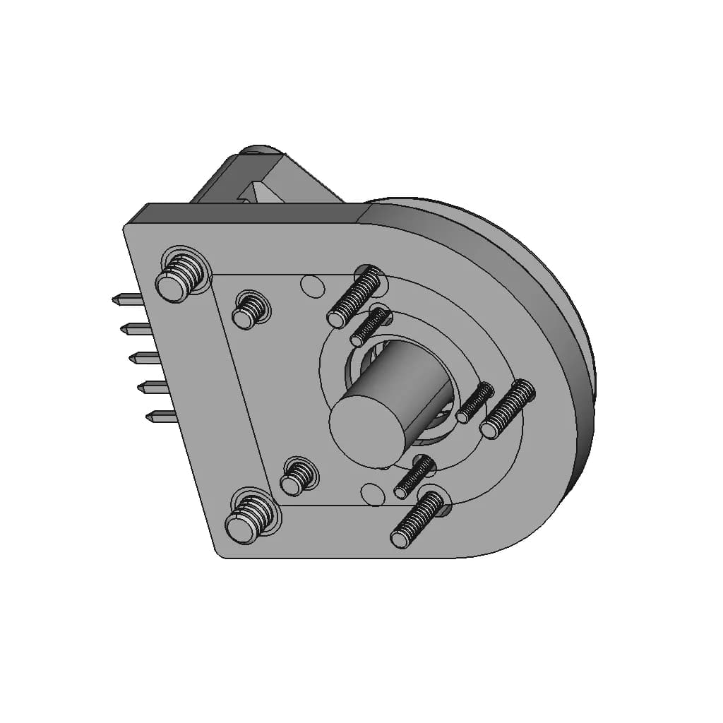 CAD Model of Optical Encoder for Engineering Projects_60_30_degree_snapshot