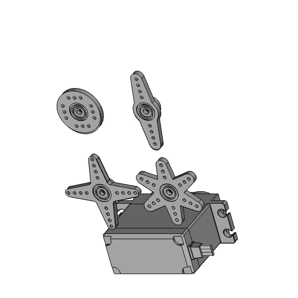 CAD Model of Servo Motor Mg996R for Engineering Projects_60_30_degree_snapshot