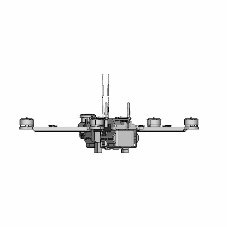 Uas115 - 3D Printed 500Mm Heavy Payload Multi-Rotor | High-Quality CAD Model