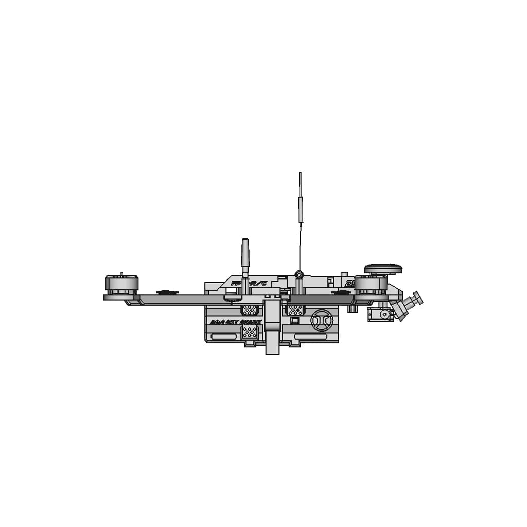 Uas115 - 3D Printed 500Mm Heavy Payload Multi-Rotor | High-Quality CAD Model_0_270_degree_snapshot