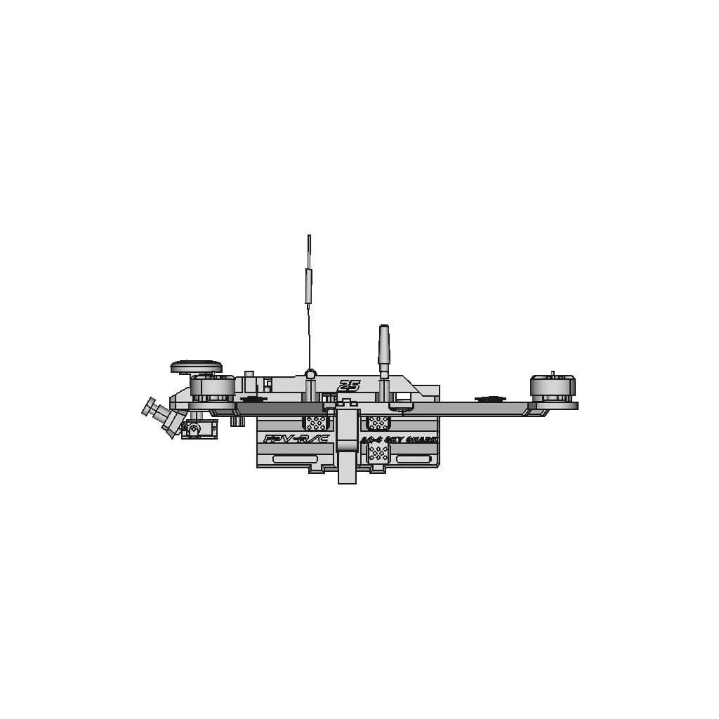Uas115 - 3D Printed 500Mm Heavy Payload Multi-Rotor | High-Quality CAD Model_0_90_degree_snapshot