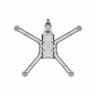 Uas115 - 3D Printed 500Mm Heavy Payload Multi-Rotor | High-Quality CAD Model_90_0_degree_snapshot