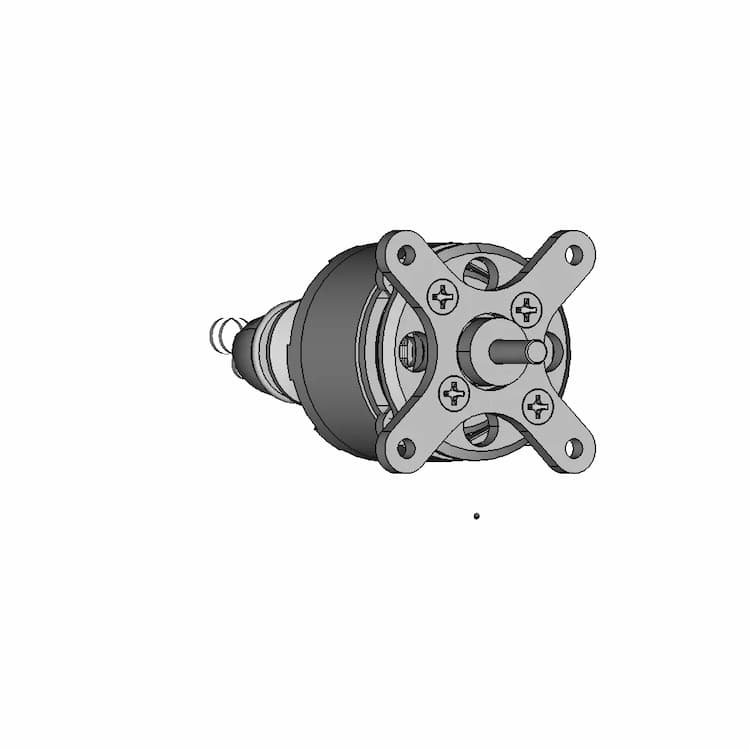 Sunnysky X2814 Rc Motor - Downloadable CAD Representation