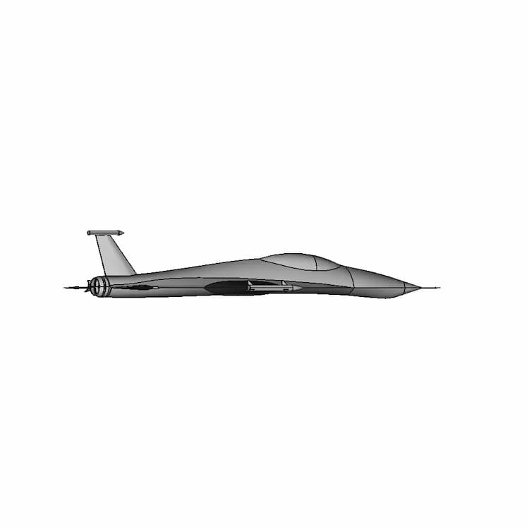 Fighter Jet - Downloadable CAD Representation