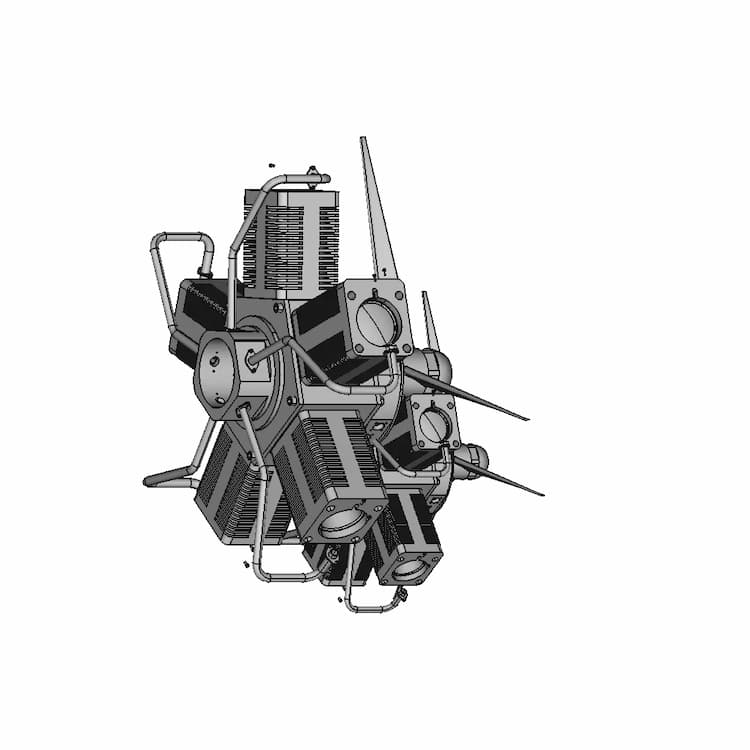 Radial Engine - Downloadable CAD Representation