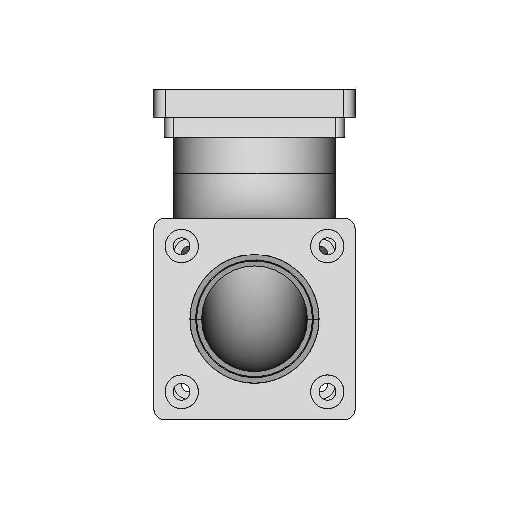 Pipe With Flange - Standard Mechanical Component_0_0_degree_snapshot