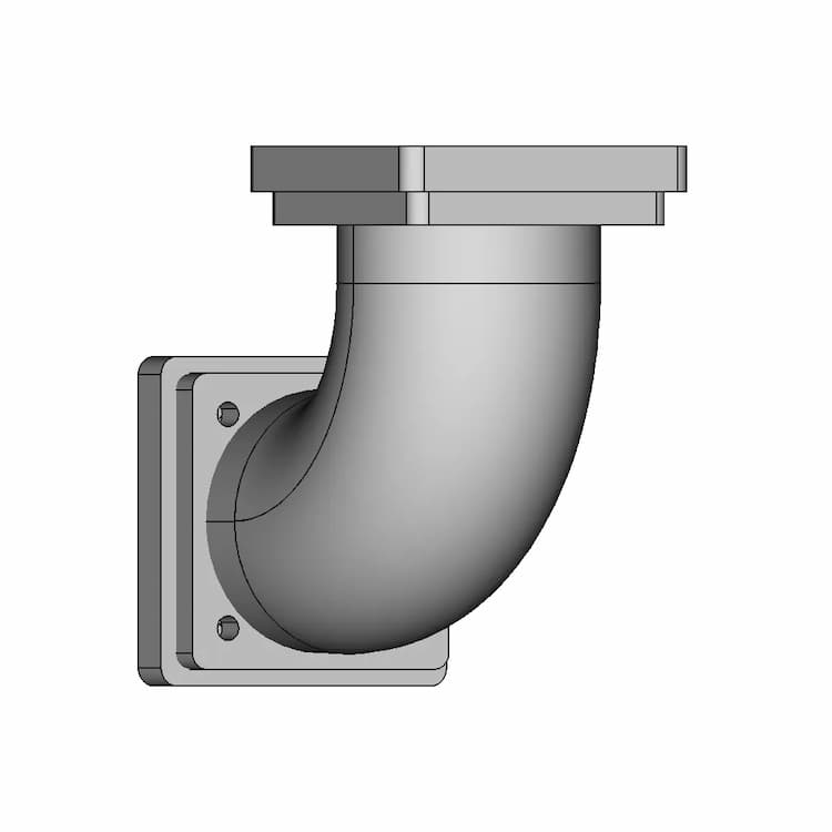 Pipe With Flange - Standard Mechanical Component
