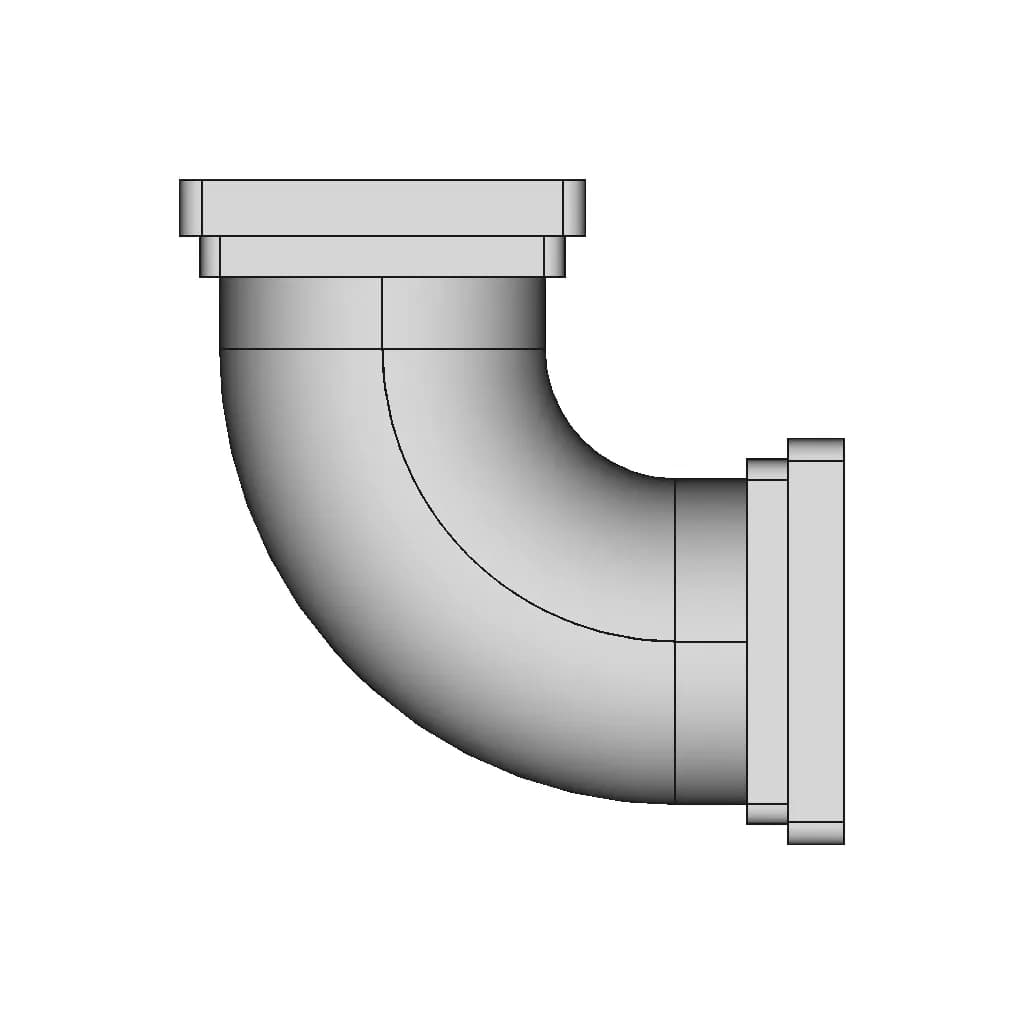 Pipe With Flange - Standard Mechanical Component_0_270_degree_snapshot
