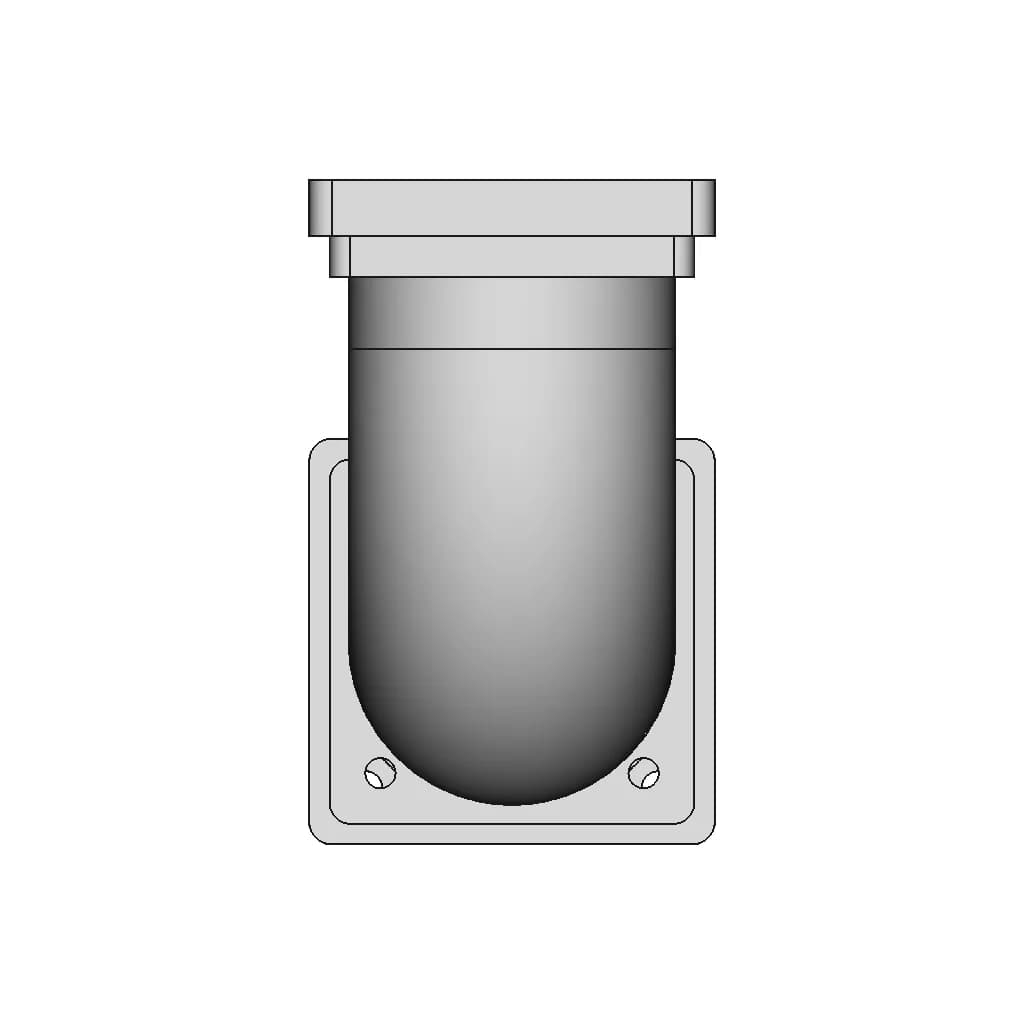 Pipe With Flange - Standard Mechanical Component_90_0_degree_snapshot