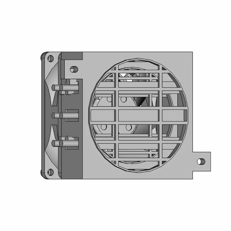 Heater Fan Assy 110Vac 400Watt 80Mmx80Mmx58Mm - Standard Mechanical Component