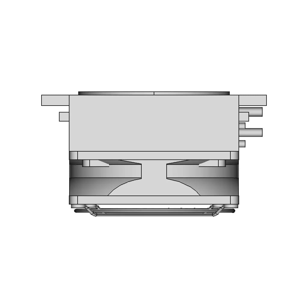 Heater Fan Assy 110Vac 400Watt 80Mmx80Mmx58Mm - Standard Mechanical Component_270_0_degree_snapshot
