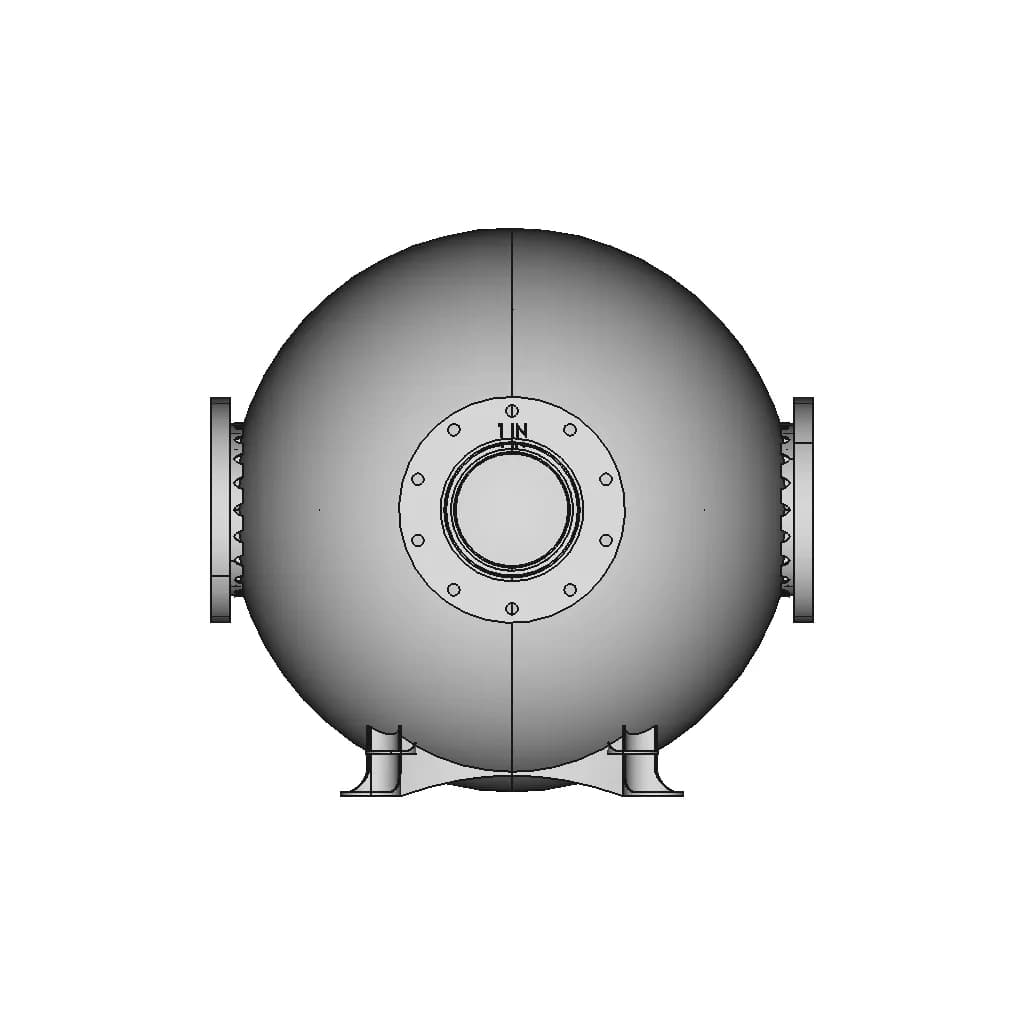 Sphareactor - Novel Recuperator Design - Downloadable CAD Representation_0_0_degree_snapshot