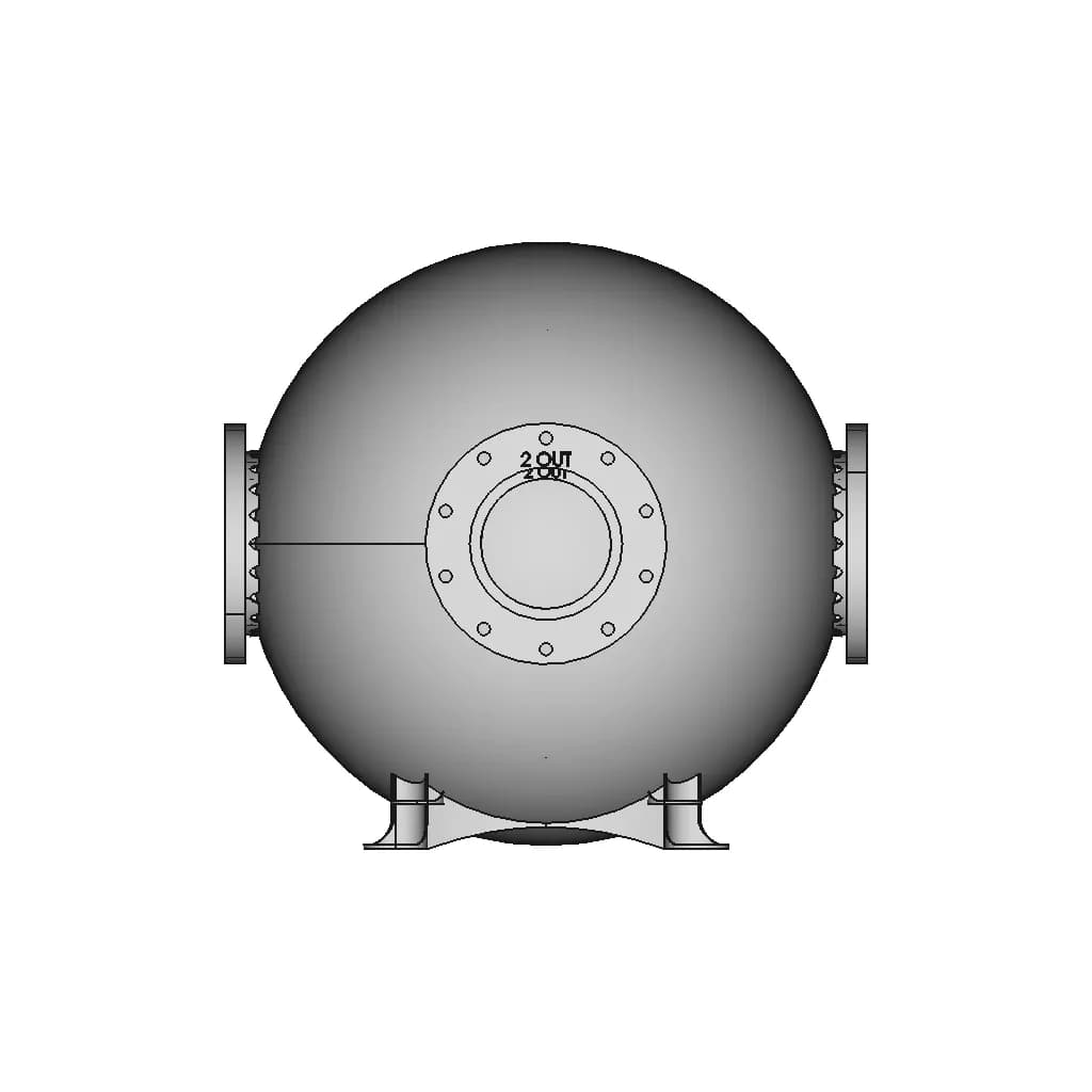 Sphareactor - Novel Recuperator Design - Downloadable CAD Representation_0_270_degree_snapshot