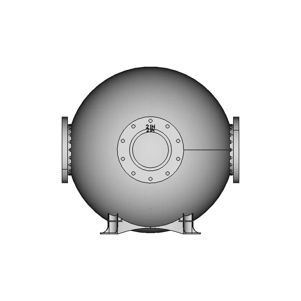 Sphareactor - Novel Recuperator Design - Downloadable CAD Representation_0_90_degree_snapshot
