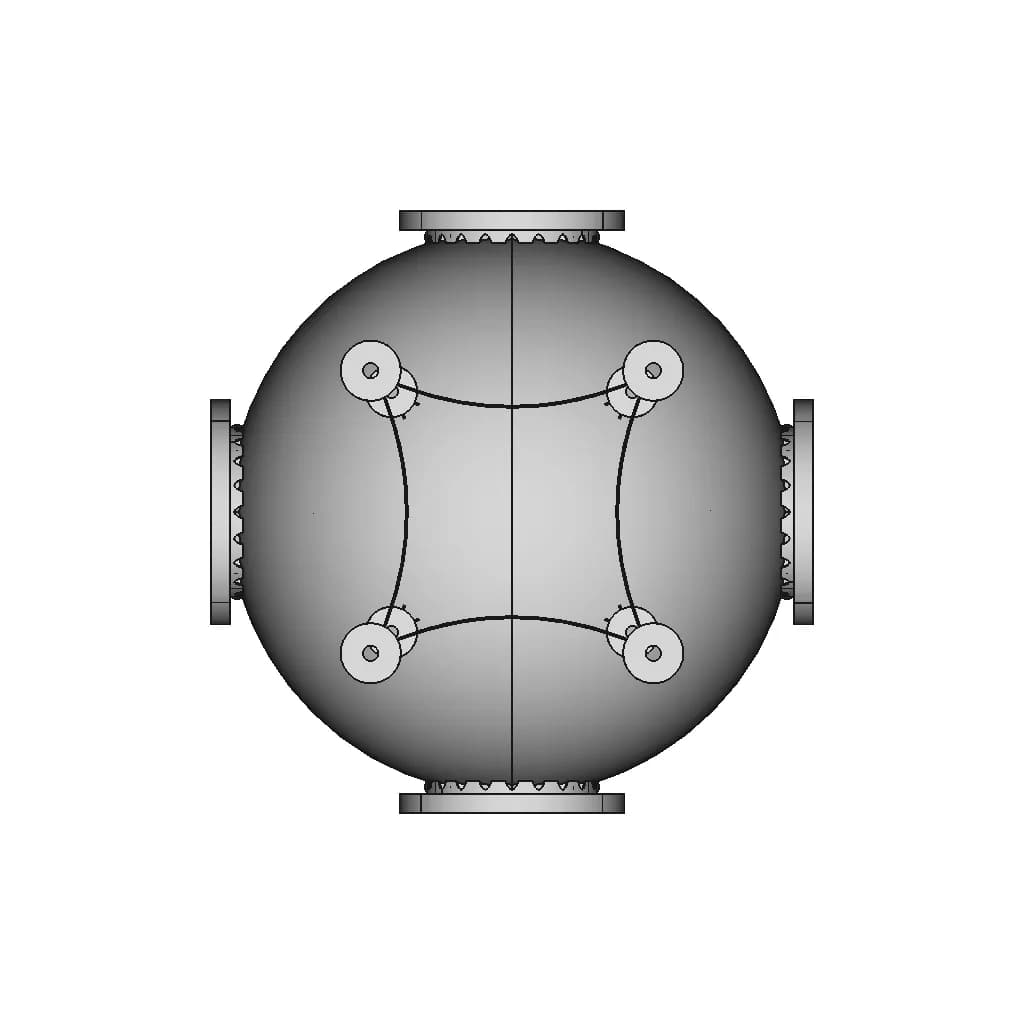 Sphareactor - Novel Recuperator Design - Downloadable CAD Representation_90_0_degree_snapshot
