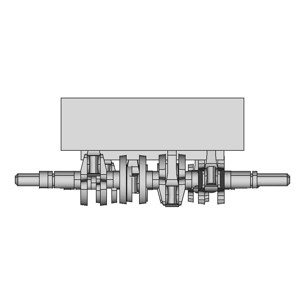 4- Stroke Internal Combustion Engine Assembly - Downloadable CAD Representation_90_0_degree_snapshot