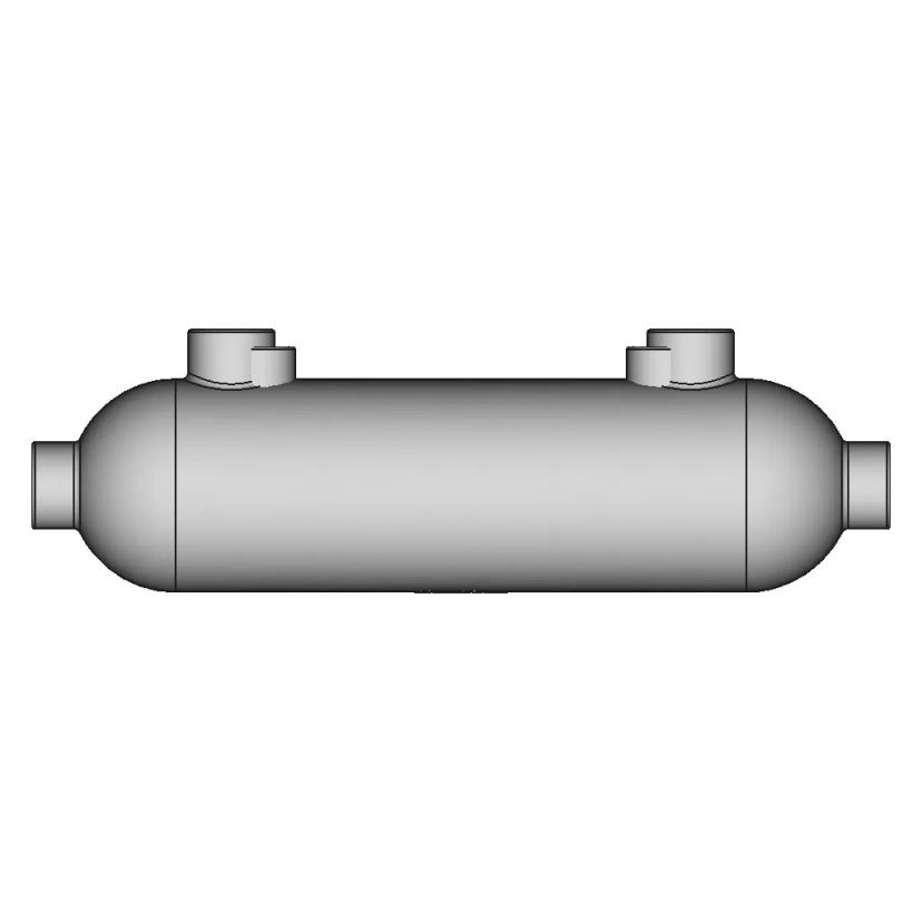 Dadods (Che-2) Cryogenic Shell And Tube Heat Exchanger | 3D Engineering Design File