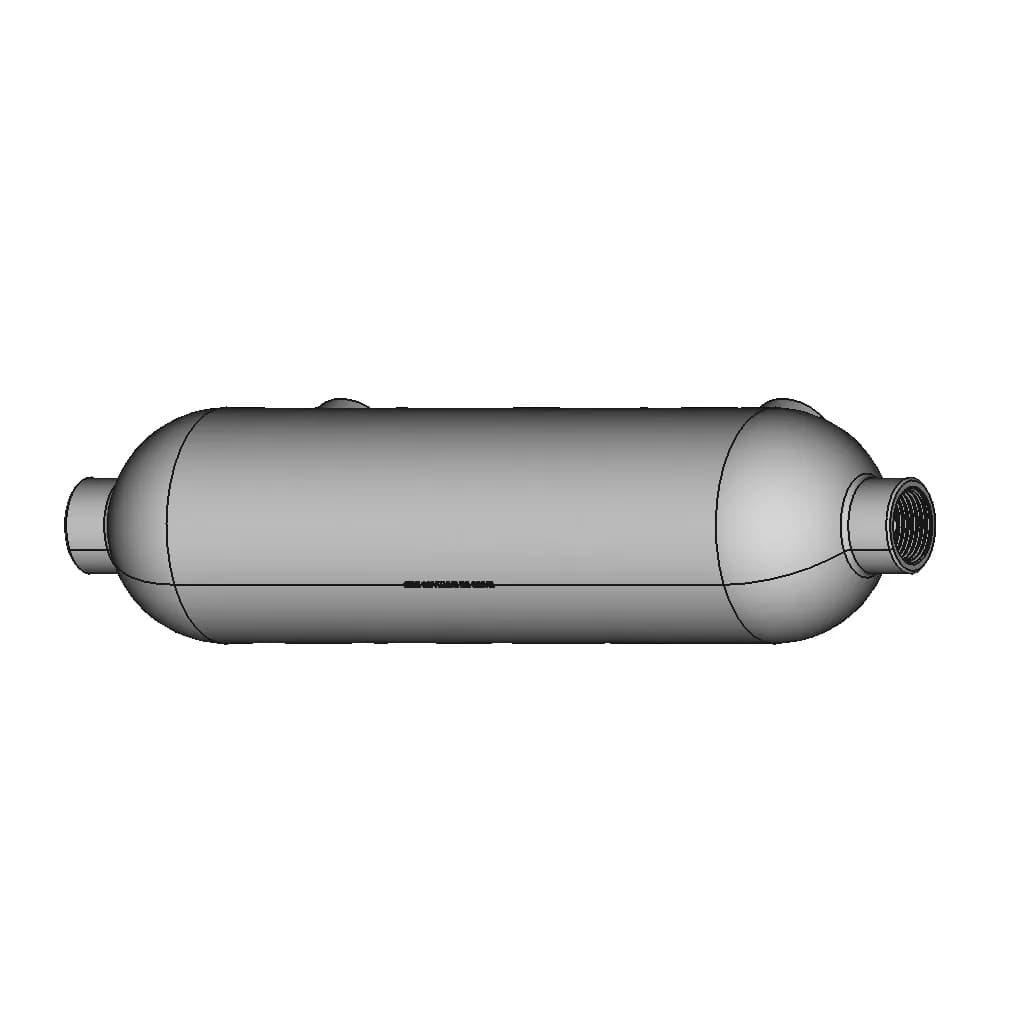 Dadods (Che-2) Cryogenic Shell And Tube Heat Exchanger | 3D Engineering Design File_60_30_degree_snapshot