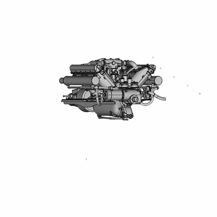 Wright-Martin H3 With Aew Marine Conversion - Downloadable CAD Representation