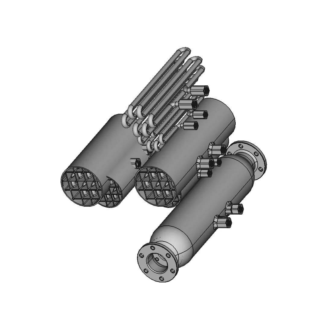 Recuperator_One_Part | High-Quality CAD Model_60_30_degree_snapshot