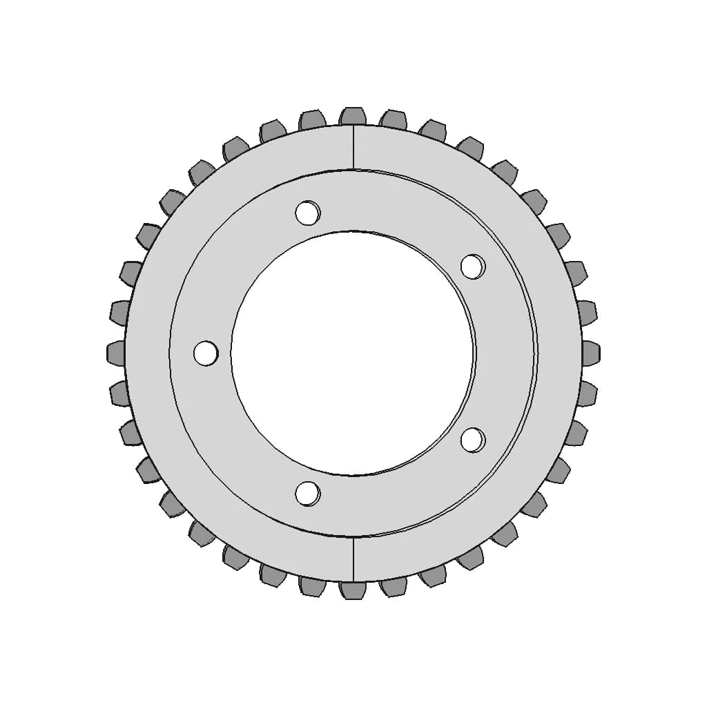 Renard R36-37-38 Pinion Gear | 3D Engineering Design File_270_0_degree_snapshot