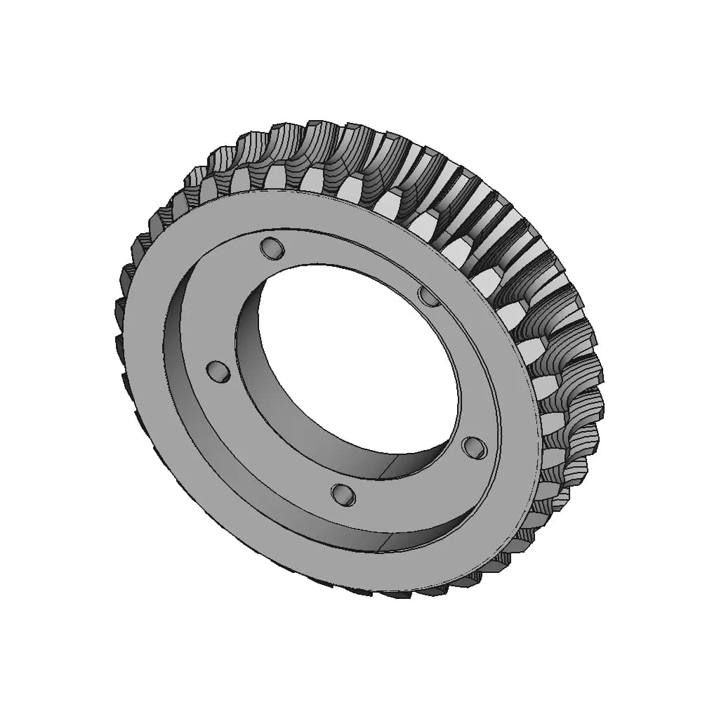 Renard R36-37-38 Pinion Gear | 3D Engineering Design File_60_30_degree_snapshot