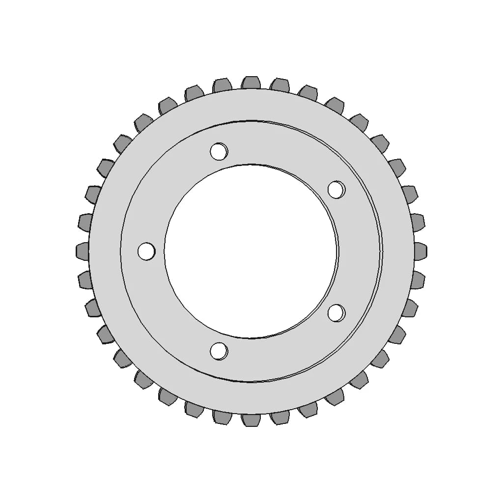 Renard R36-37-38 Pinion Gear | 3D Engineering Design File_90_0_degree_snapshot