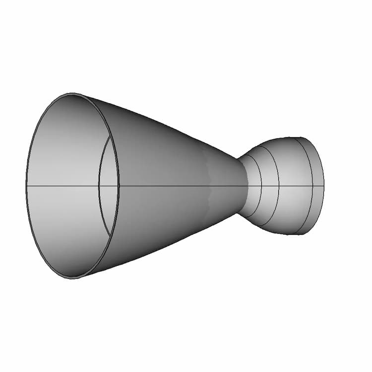 Rocket Nozzle(Vikas 4B Engine) | High-Quality CAD Model