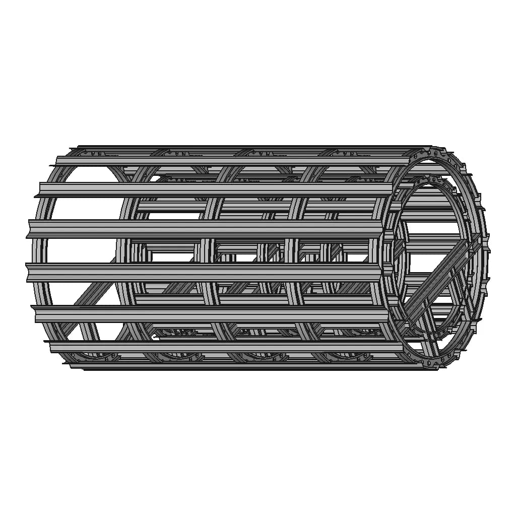 Aircraft Fuselage Internal Structure - Downloadable CAD Representation_60_30_degree_snapshot