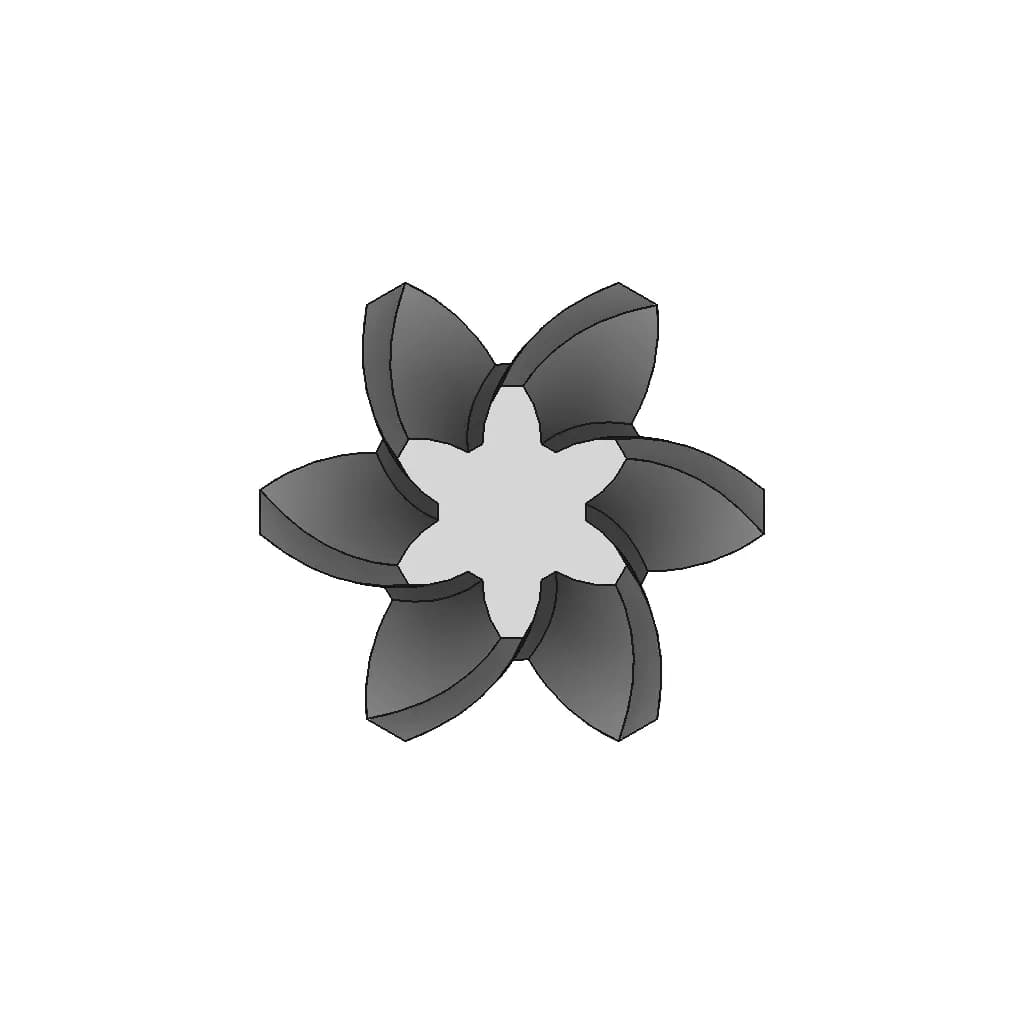 Helical Bevel Gear - Standard Mechanical Component_0_90_degree_snapshot