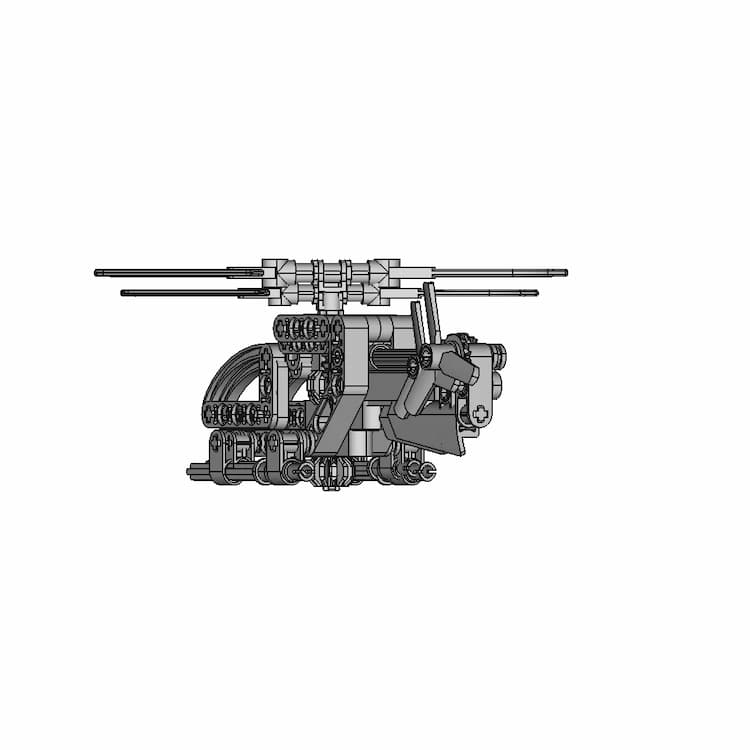 Lego Helicopter 30465 | High-Quality CAD Model