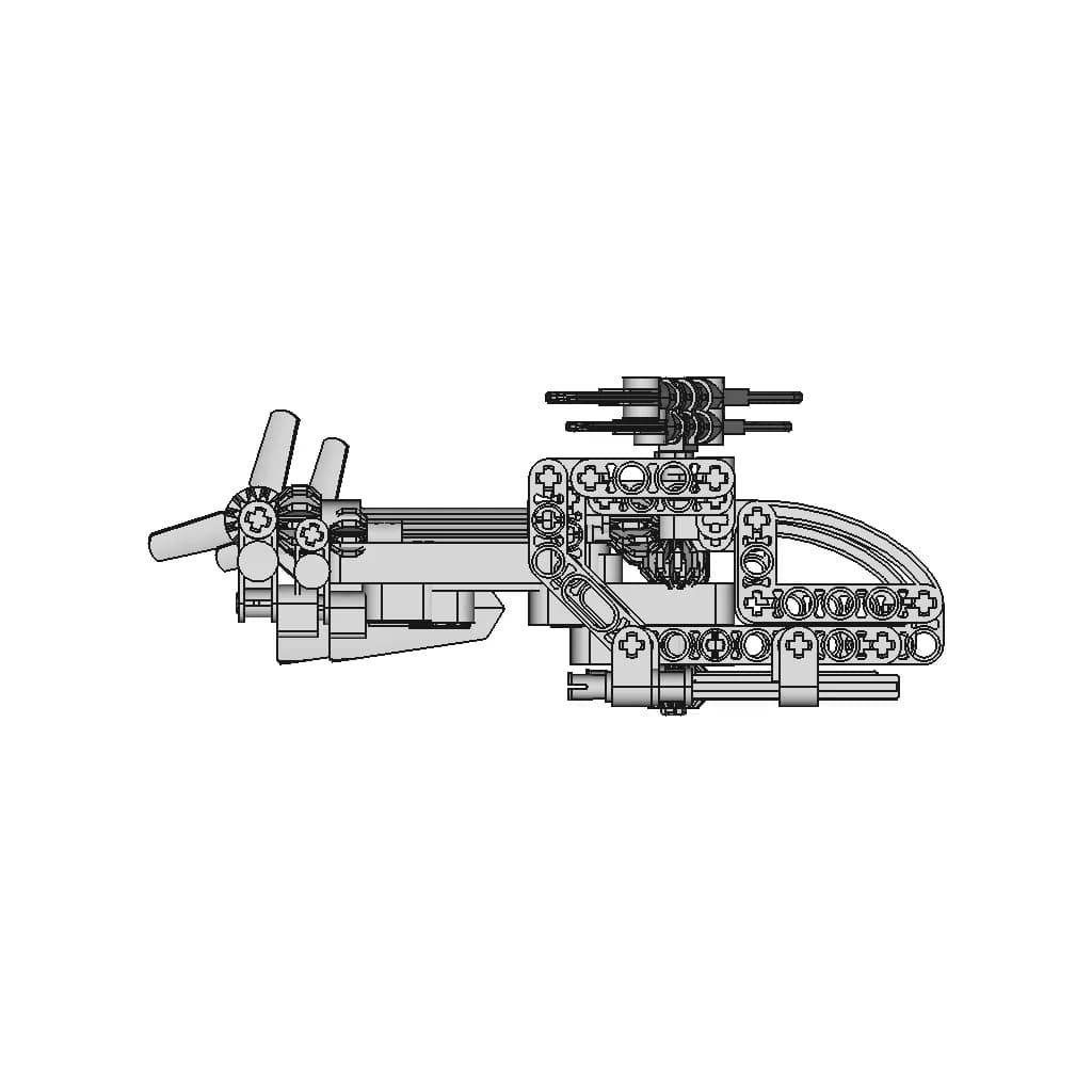 Lego Helicopter 30465 | High-Quality CAD Model_0_270_degree_snapshot