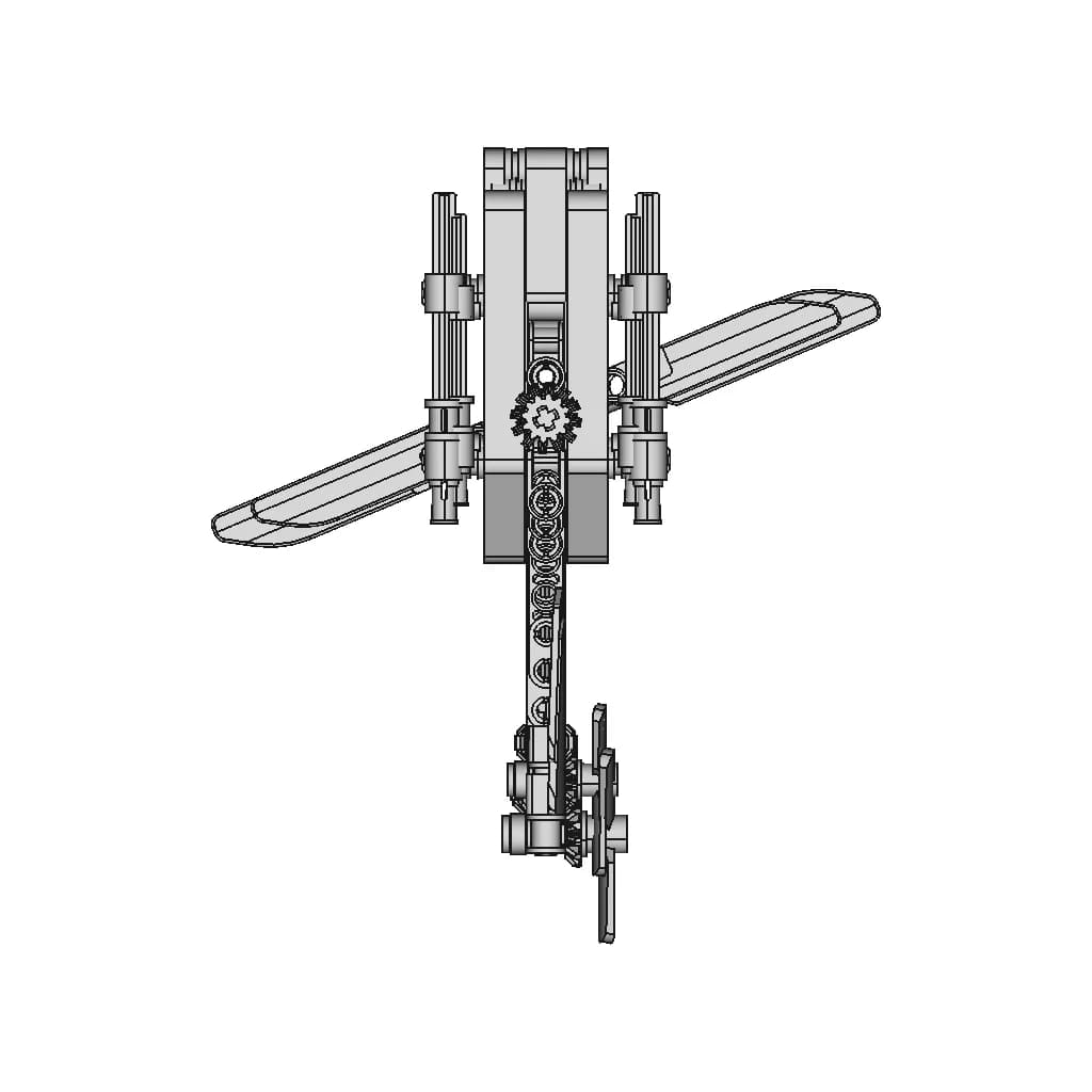 Lego Helicopter 30465 | High-Quality CAD Model_90_0_degree_snapshot