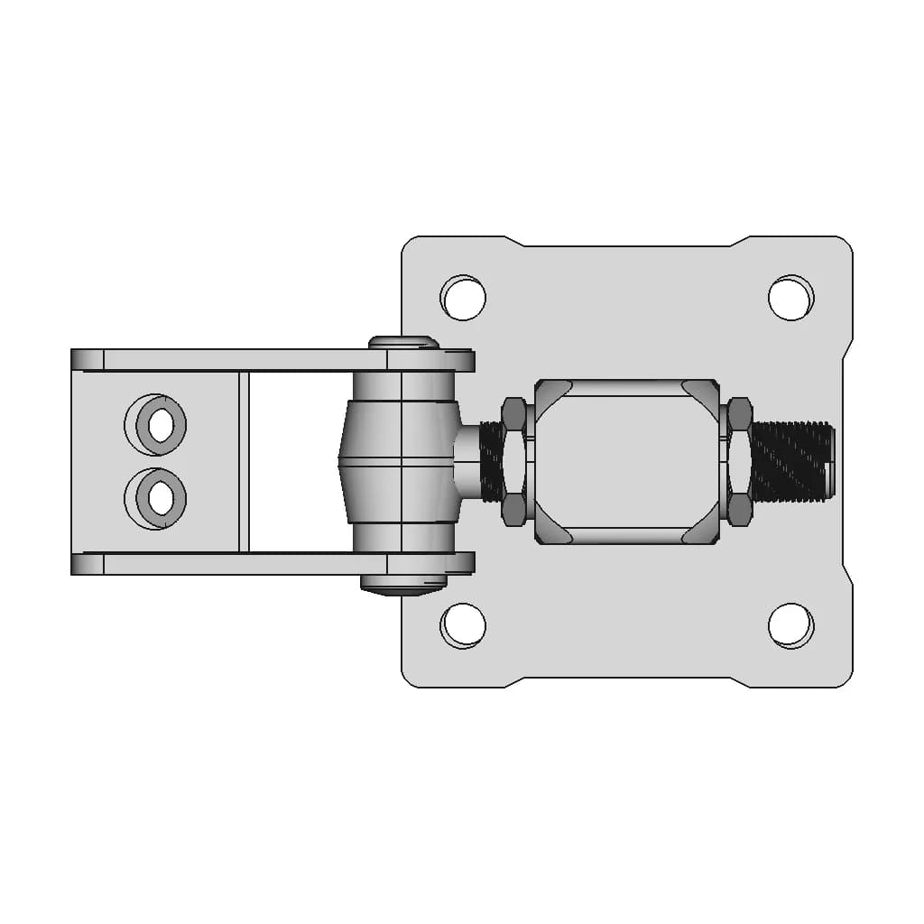 Heavy Duty Hinge 180 Degree Opening, Reference Model Sku: Fac236.22P | 3D Engineering Design File_0_0_degree_snapshot