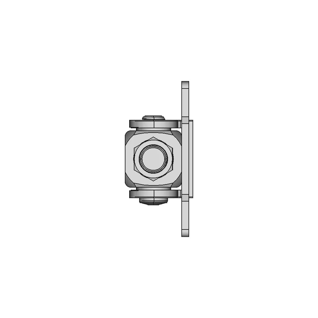 Heavy Duty Hinge 180 Degree Opening, Reference Model Sku: Fac236.22P | 3D Engineering Design File_0_90_degree_snapshot
