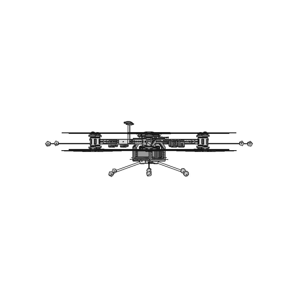Octocopter X650 (Cd) - Standard Mechanical Component_90_0_degree_snapshot