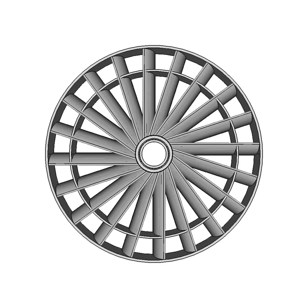 Turbojet Engine | High-Quality CAD Model_0_90_degree_snapshot