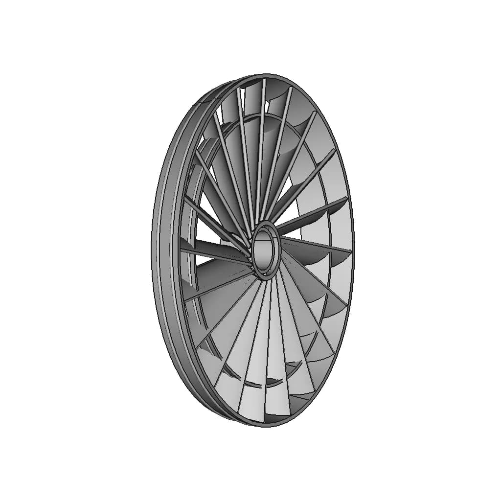 Turbojet Engine | High-Quality CAD Model_60_30_degree_snapshot