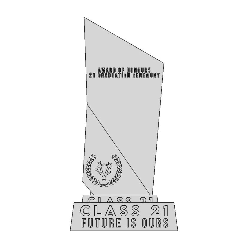 Victoria Collage Class 21 Trophy - Downloadable CAD Representation