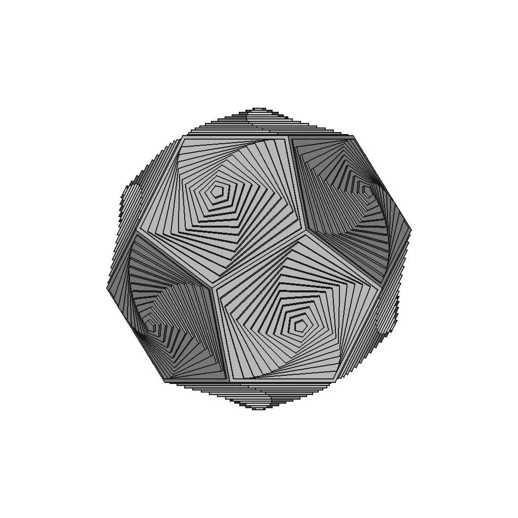 Dodecahedron Pattern Design - Downloadable CAD Representation_0_0_degree_snapshot